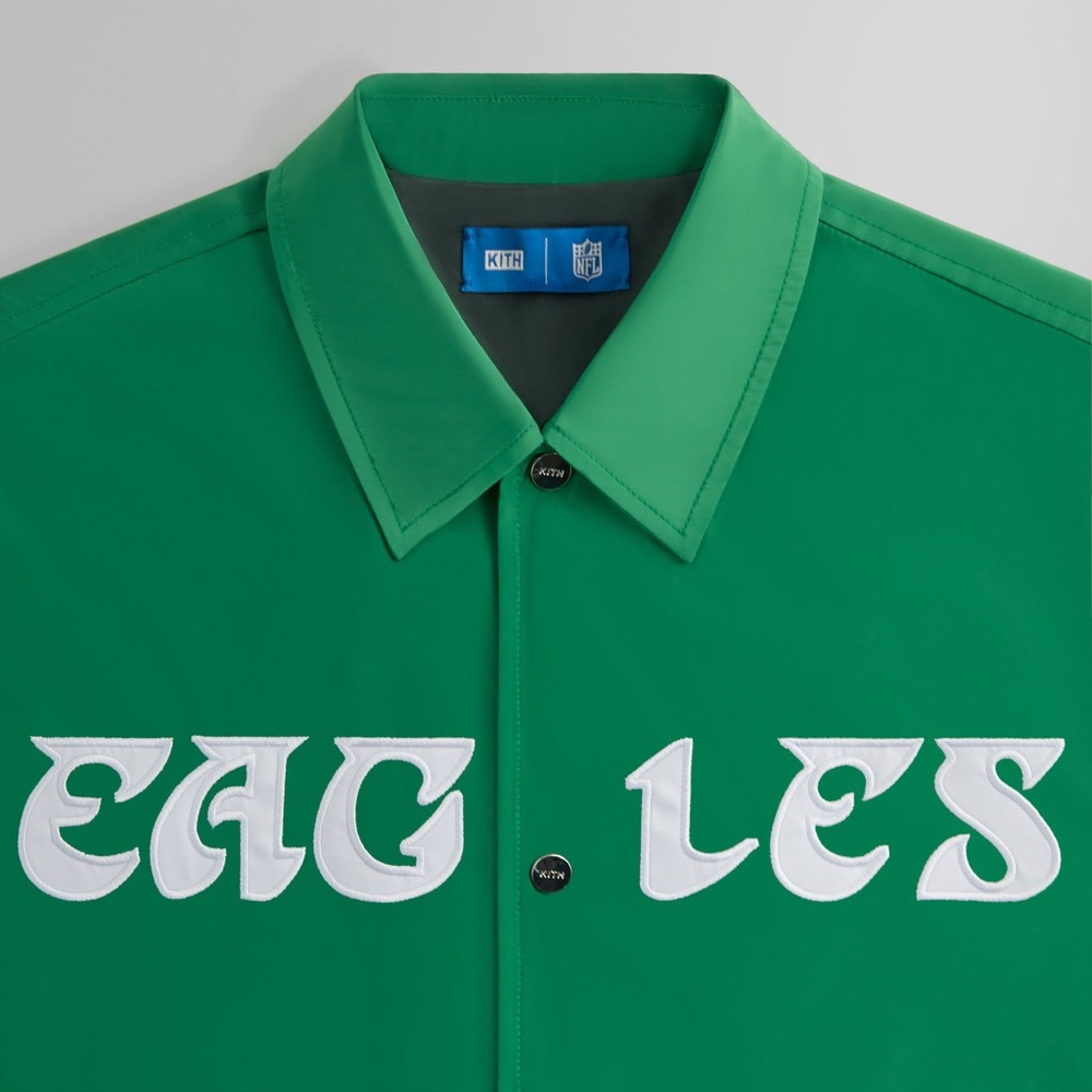 Kith & '47 for the NFL: Eagles Kieran Coaches Jacket in Parrot Men’s Size Large. - Picture 3 of 9